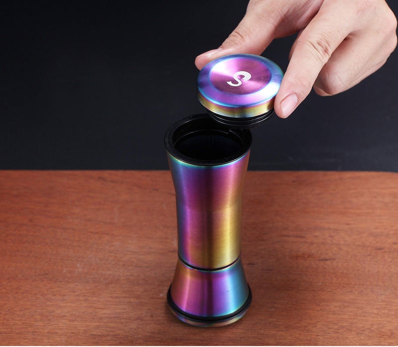 Kyraton Rainbow Salt And Pepper Shakers, Kyraton Titanium Plating Stainless Steel Salt And Pepper Grinders Refillable Pepper Grinder, Pepper Mill, Salt Grinder, Salt Shaker, Salt Pepper Shaker Set of 2 - Image 3